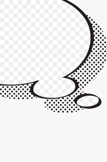 Thought bubble png frame sticker, cartoon pop… | Free stock illustration | High Resolution graphic