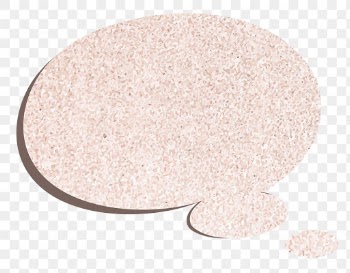Thought bubble png sticker in pink glitter… | Free stock illustration | High Resolution graphic