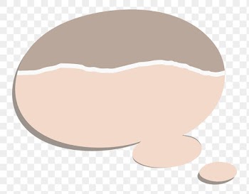 Thought bubble png sticker in two tone style | Free stock illustration | High Resolution graphic