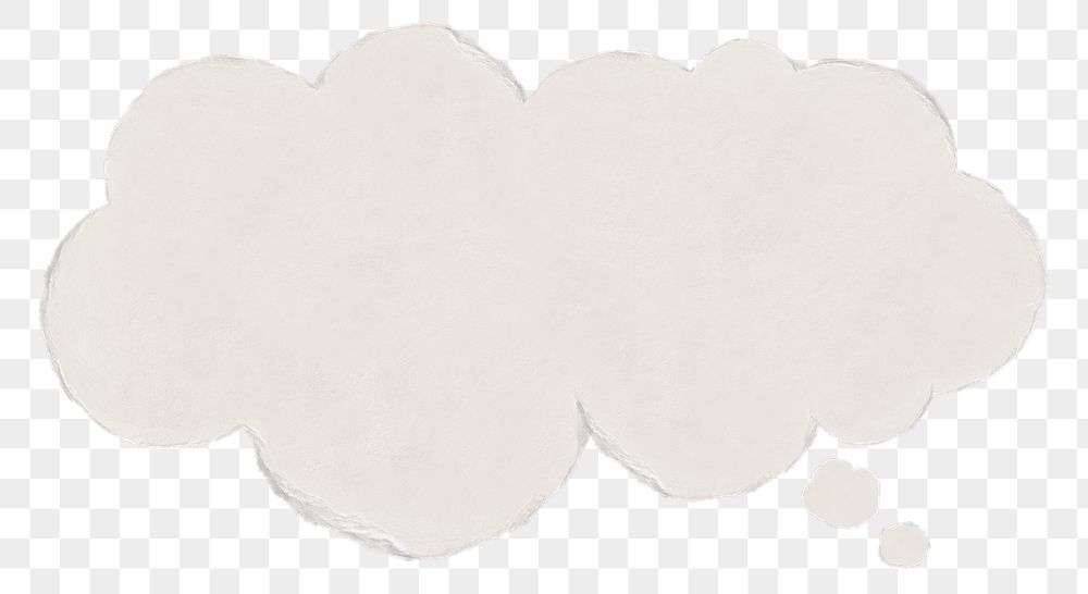 Thought bubble png sticker, paper | Free PNG - rawpixel