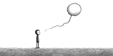 Thought Bubble Reflection in Minimalist Style Thought Bubble Reflection in Minimalist Style