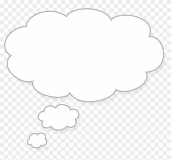 Thought Cloud Free Images At Clker Com Vector Clip - White Thought Bubble Transparent