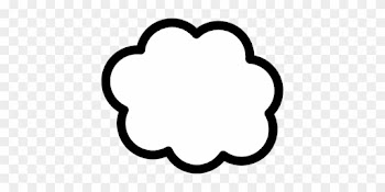 Thought Cloud Shapes Symbols Creative Brai - Cloud Clip Art