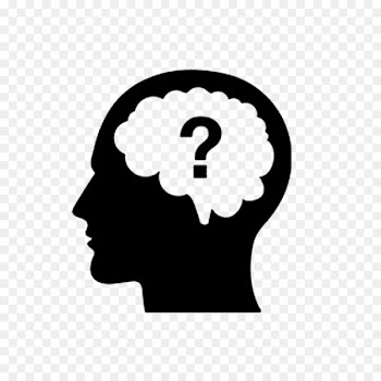 Thought Question Brain Icon - Thinking person 