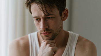 Thoughtful Young Man Portrait