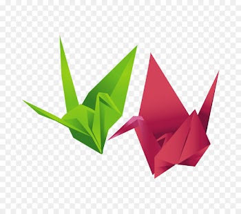 Thousand origami cranes Paper Orizuru - Origami,Paper cranes,Color paper cranes 