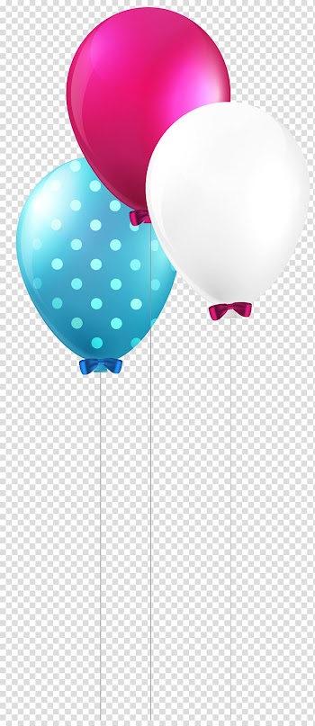 Three assorted-color balloons, Balloon Heart, Balloons transparent background PNG clipart