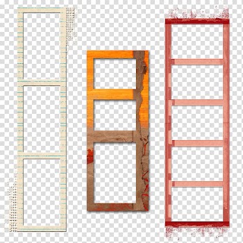 Three assorted-color frames illustration, Frames Window Polaroid Corporation, polaroid transparent background PNG clipart