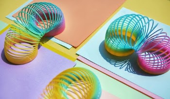 Three Assorted-color Spiral Toys