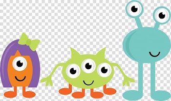 Three assorted monster characters , Free content , Baby Monster transparent background PNG clipart