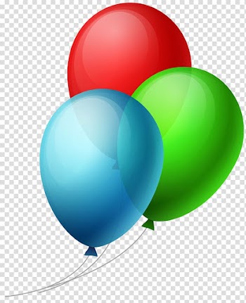 Three balloons illustration, Balloon Dog , ballon transparent background PNG clipart