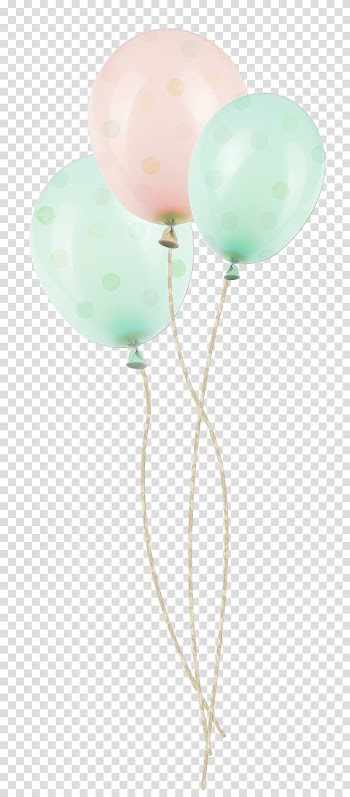 Three balloons with strings illustration, Balloon, Beautiful balloon transparent background PNG clipart