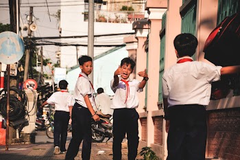 Three Boys Having A Great Time
