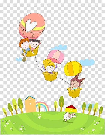 Three brown hot air balloon illustration, Hot air balloon , Kids hot air balloon transparent background PNG clipart