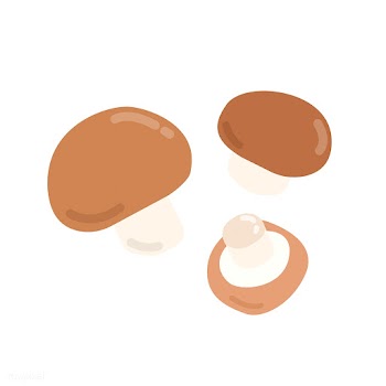 Three brown mushrooms graphic illustration | Free stock vector - 424921