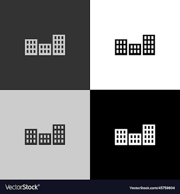three building logo template