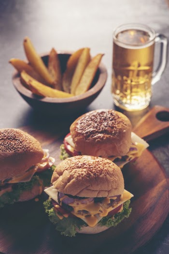 Three Cheese Burgers
