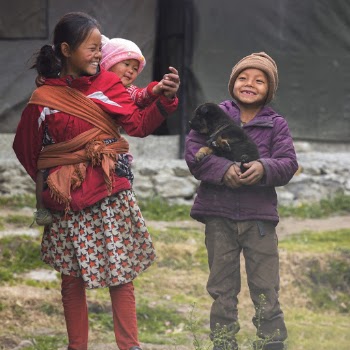 Three Children Smiling
