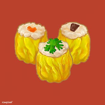 Three Chinese style dumplings illustration | Free stock illustration - 416552