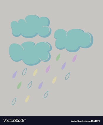 three clouds and rain