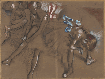 Three Dancers Resting (1880) by Edgar | Free Photo - rawpixel