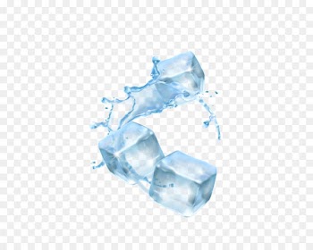 Three-dimensional ice water droplets 