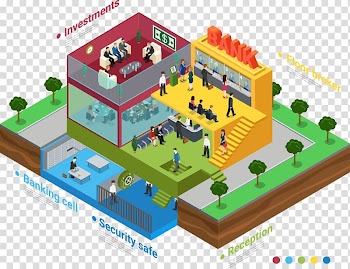 Three-dimensional space, color stereoscopic Bank transparent background PNG clipart