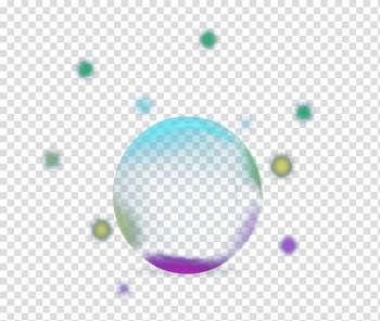 Three-dimensional space , colored bubbles transparent background PNG clipart