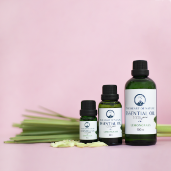 Three Essential Oil Bottles