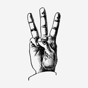 Three-finger salute drawing, protest hand | Free Photo - rawpixel