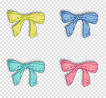 Three for Tea Elements, several ribbons illustration transparent background PNG clipart