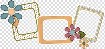 Three frame illustration, Digital scrapbooking Frames , scrapbook transparent background PNG clipart