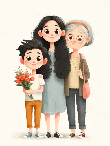 Three Generations of Family Happiness Three Generations of Family Happiness