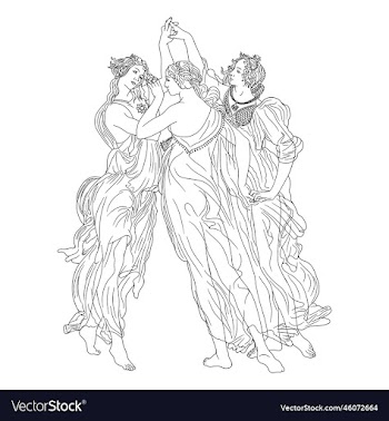 three girls are dancing