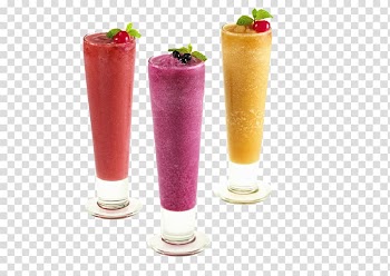 Three glass of fruit shakes, Smoothie Green tea Milkshake, Fruit smoothies tribute tea transparent background PNG clipart
