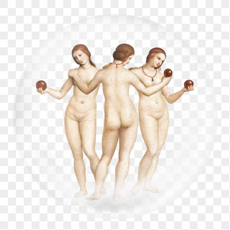 Three graces goddess png sticker, | Free PNG - rawpixel