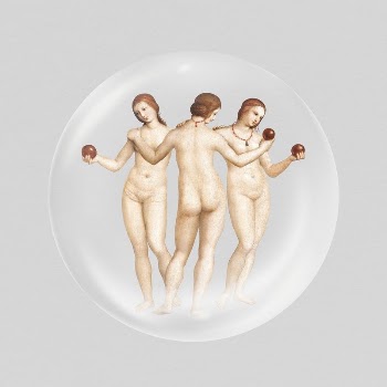 Three graces goddess sticker, famous | Free PSD - rawpixel