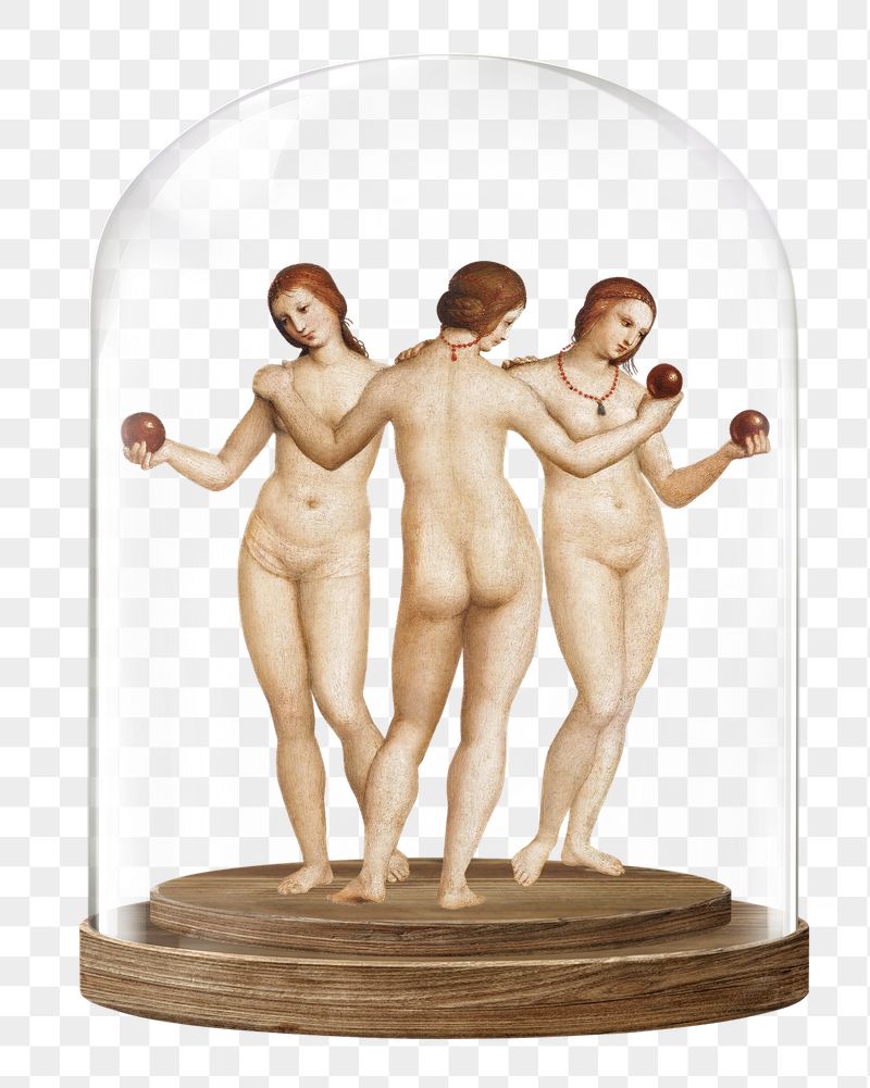 Three Graces png nude women | Free PNG - rawpixel