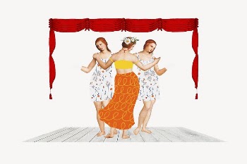 Three Graces women dancing on stage, | Free Photo - rawpixel