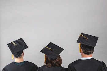 Three Grad Students From Behind
