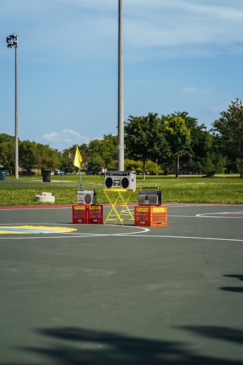 Three Gray Boomboxes
