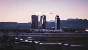 Three Gray Concrete Buildings