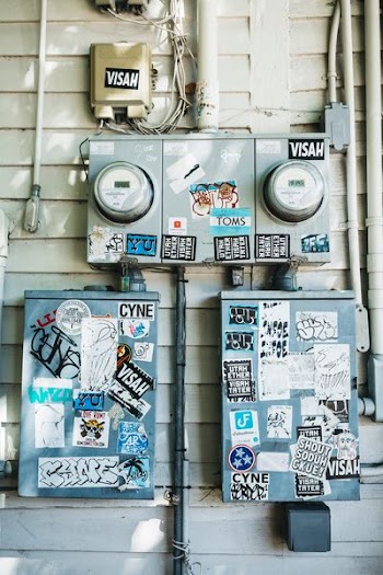 three gray junction boxes
