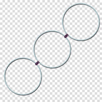 Three gray rings illustration, Round frame transparent background PNG clipart