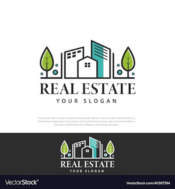 three greenhouse buildings logo design abstract