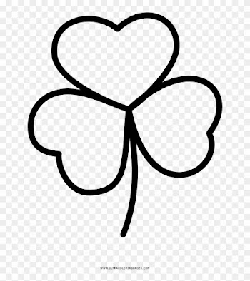 Three Leaf Clover Coloring Page - Four-leaf Clover