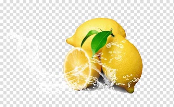 Three lemon fruits, Juice Tea Soft drink Lemon, Lemonade Flowers transparent background PNG clipart