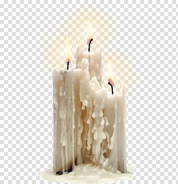 Three lighted candle, Candle, Burning candles transparent background PNG clipart