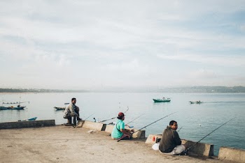 Three Men Fishing 
