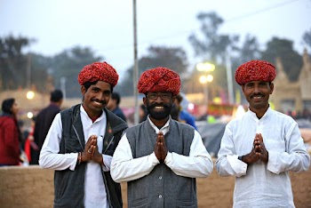 Three Men Showing Prayer Hands